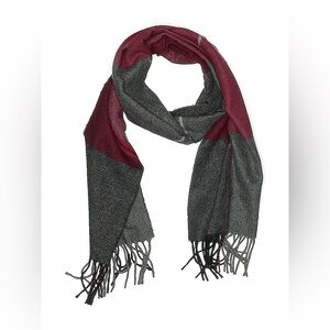 BRAND NEW RED AND GREY SCARF